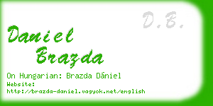 daniel brazda business card