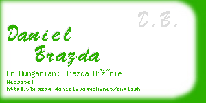 daniel brazda business card